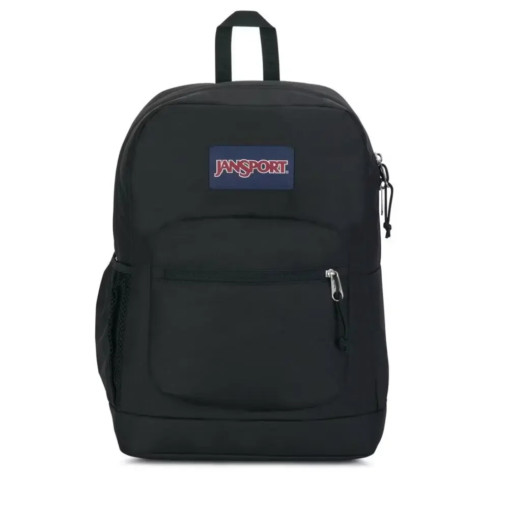 Jansport Cross Town Plus Black Backpack Unisex New with Tag